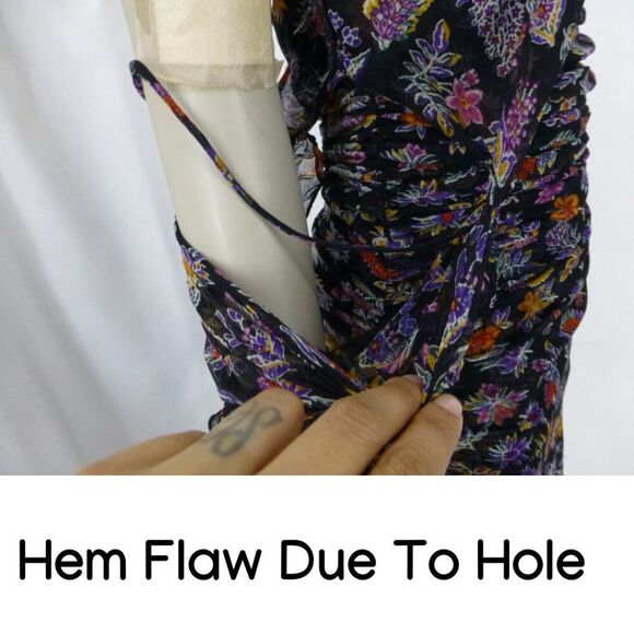 Diane Von Furstenberg Silk Floral Dress (Has a hole on the shoulder) - Picture 7 of 15